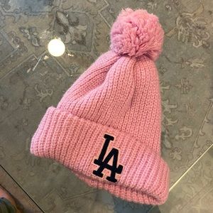 Dodgers Puff Beanie